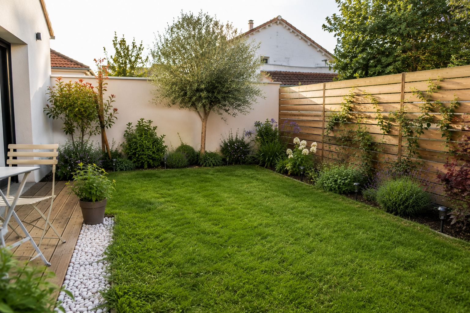 Jardin premium entretenu par un jardinier professionnel